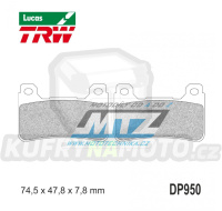 Destičky brzdové DP950-LUSRT TRW Lucas MCB755SRT - směs Premium Sinter