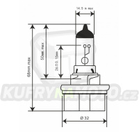 Žárovka RMS 246510745 12V 35/30W, HS5 bílá