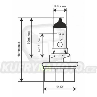 Žárovka RMS 246510745 12V 35/30W, HS5 bílá