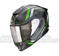 Moto přilba SCORPION EXO-1400 EVO II CARBON AIR MIRAGE černo/zelená