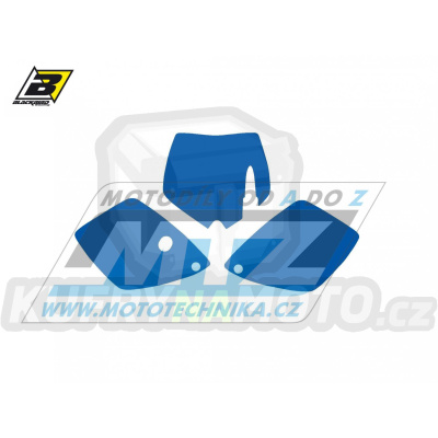 Polepy číslových tabulek (vystřižené) - KTM 65SX / 02-08 - barva modrá
