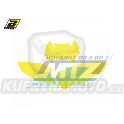 Polepy číslových tabulek (vystřižené) - Husqvarna FE+TE / 14 - barva žlutá