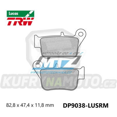 Destičky brzdové DP9038-LUSRM TRW Lucas MCB873SRM - směs Sinter Scooter
