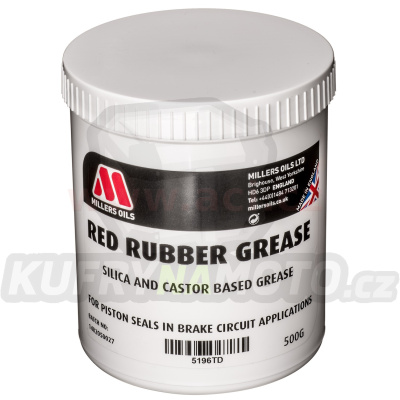 MILLERS Red Rubber Grease 500 g, vazelína na rostliné bázi pro kontakt s gumou