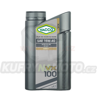 Motorový olej YACCO VX 100 15W40, 1 L