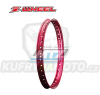 Ráfek motocyklový - rozměr 1,60x21" 36H (předvrtaný / 36 otvorů) ZETA Z-WHEEL W01-92413 - červený (přední)