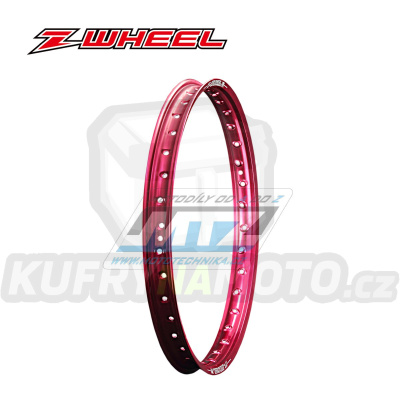 Ráfek motocyklový - rozměr 1,60x21&quot; 36H (předvrtaný / 36 otvorů) ZETA Z-WHEEL W01-92413 - červený (přední)