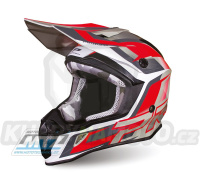 Přilba Progrip 3180 ABS - grey/red - velikost L
