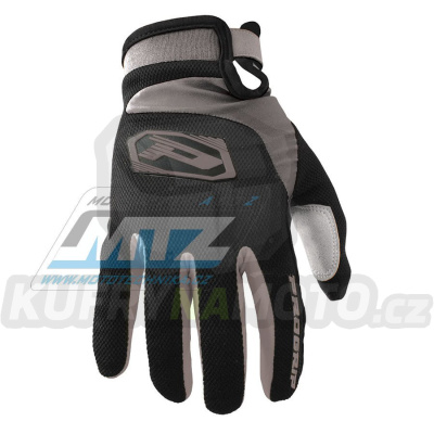 Rukavice motokros PROGRIP 4010-187 - černo-šedé - velikost XXL