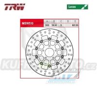 Kotouč brzdový plovoucí TRW MSW510 (D) - kulatý design - Harley Davidson FLHR+FLHRC+FLHT+FLHTC+FLHTCU+FLHX+FLTR+FLTRU+FLTRX + FXDB+FXDC+FXDCI+FXDF+FXDL + další ...