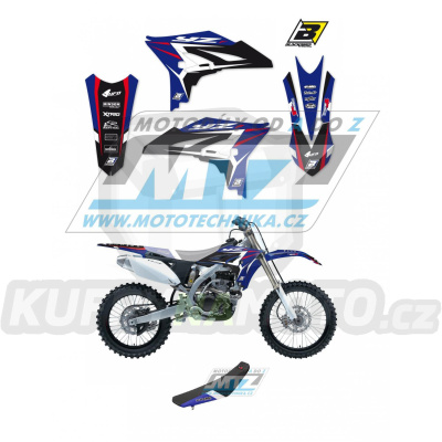 Polepy s potahem sedla (sada polepů a potah sedla Dream) - Yamaha YZF250 / 10-13 - typ polepů Dream4