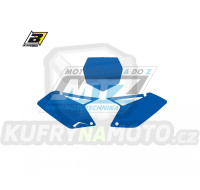 Polepy číslových tabulek (vystřižené) - Suzuki RMZ250 / 07-09 - barva modrá