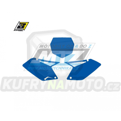 Polepy číslových tabulek (vystřižené) - Suzuki RMZ250 / 07-09 - barva modrá