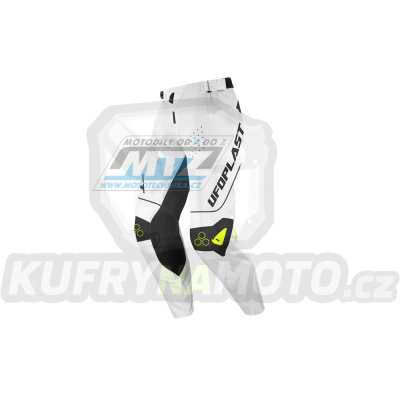 Kalhoty motokros UFO Ares - bílo-černé - velikost 32/50