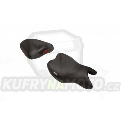Komfortní sedlo SHAD SHS0G721C černé, červené švy