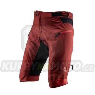 LEATT kraťasy SHORTS DBX 5.0 RUBY barva červená velikost M