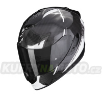 Moto přilba SCORPION EXO-1400 EVO CARBON AIR KENDAL černo/bílá
