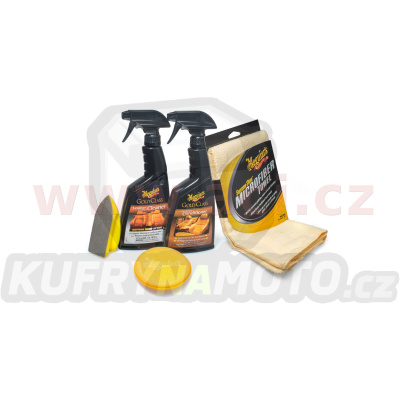 Meguiar's Heavy Duty Leather Care Kit - kompletní sada na čištění a ochranu kožených povrchů