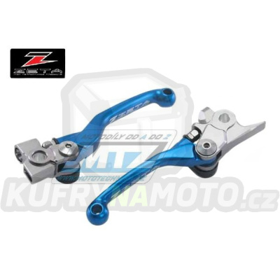 Sada výklopných páček ZETA PIVOT - ZETA ZE44-4129 - KTM 125SX+150SX + 250SXF+350SXF+450SXF + 200EXC+250EXC+300EXC + 250EXCF+350EXCF+450EXC+500EXC + Husqvarna TC125+TC250 + FC250+FC350+FC450 + TE+FE + Gas-Gas MC+MCF (brzda Brembo/spojka Brembo) - modr