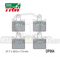 Destičky brzdové DP964-LUSV TRW Lucas MCB789SV - směs Sinter Road