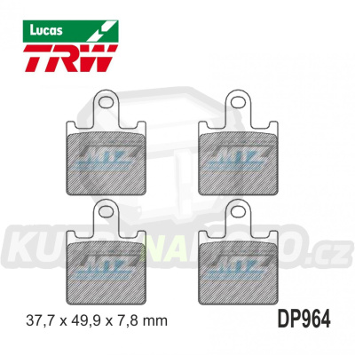 Destičky brzdové DP964-LUSV TRW Lucas MCB789SV - směs Sinter Road