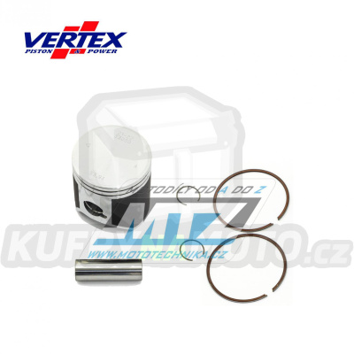 Pístní sada KTM 125SX / 07-25 + 125EXC / 01-16 + Husaberg TE125 / 12-14 + Husqvarna TE125 / 14-16 + TC125 / 14-25 + TX125 / 17-19 + Beta RR125 / 18-25 + GasGas MC125 / 21-25 - rozměr 53,97mm (2 kroužková závodní varianta s upravenou hlavou 12° - Vert
