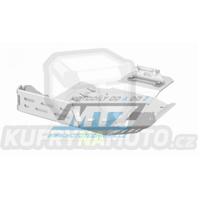 Kryt pod motor hliníkový Dual Sport - BMW F850GS Adventure / 21-22 - barva stříbrná Ice Polished
