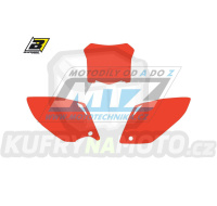 Polepy číslových tabulek (vystřižené) - Honda CRF450 / 08 - barva červená