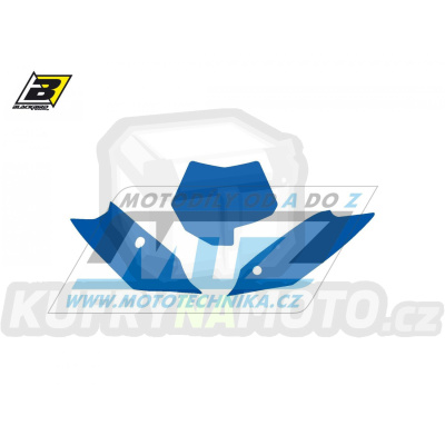 Polepy číslových tabulek (vystřižené) - KTM SX+SXF / 11-12 - barva modrá