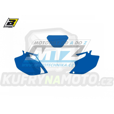 Polepy číslových tabulek (vystřižené) - Yamaha WRF250+WRF450 / 03-04 - barva modrá