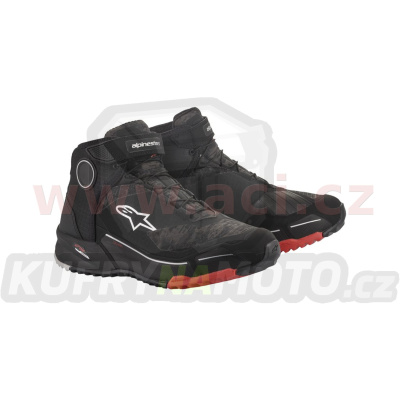 boty CR-X DRYSTAR, ALPINESTARS (černá maskáčová/červená) 2024