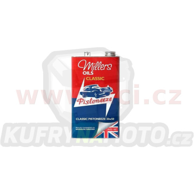 MILLERS OILS Classic Pistoneeze 20W50, motorový minerální olej (v plechovém retro obalu) 5 l