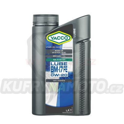 Motorový olej YACCO LUBE BM-17 FE 0W20, 1 L