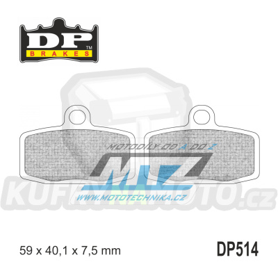 Destičky brzdové DP514 - DP BRAKES směs Premium Sinter OEM