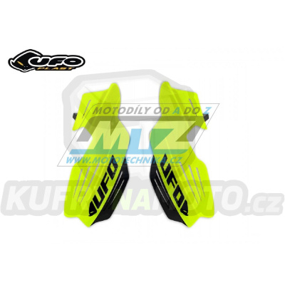 Kryty páček Ufo Vulcano+ALU - včetně montážního kitu - FLUO žluté