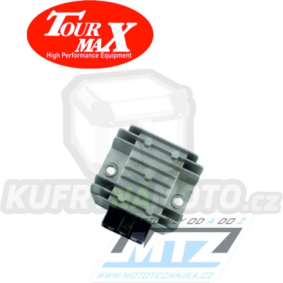 Regulátor dobíjení RGU-407 Tourmax - Kawasaki KLR250 / 84-05 + KMX200 / 88-98 + KL600+KLR600+KLR650+KLX650 + KLF220 Bayou + KLF185 Bayou + KLF110E Mojave