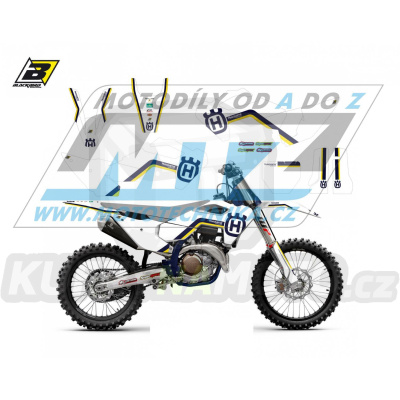 Polepy na motocykl (sada polepů včetně číslových tabulek) Husqvarna FC250+FC350+FC450 + TC125+TC250 / 23 - typ polepů Retro