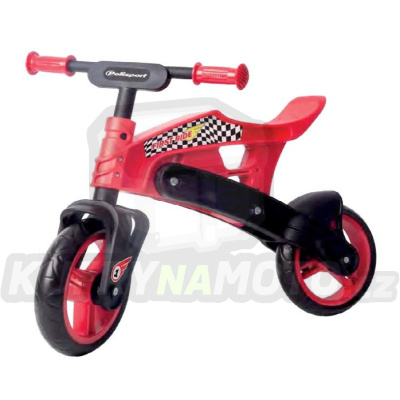 Odrážecí motorka pro děti POLISPORT červeno/černá