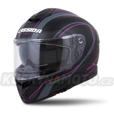 přilba Integral GT 2.0 Reptyl, CASSIDA (černá/růžová, balení vč. Pinlock folie)