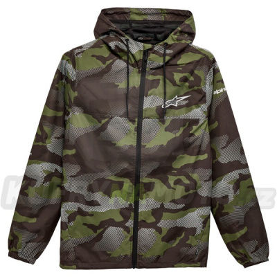 bunda TREQ WINDBRAKER, ALPINESTARS (zelená camo)
