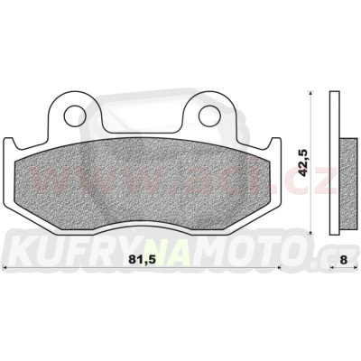 brzdové destičky (směs OFF ROAD DIRT SINTERED) NEWFREN (2 ks v balení)