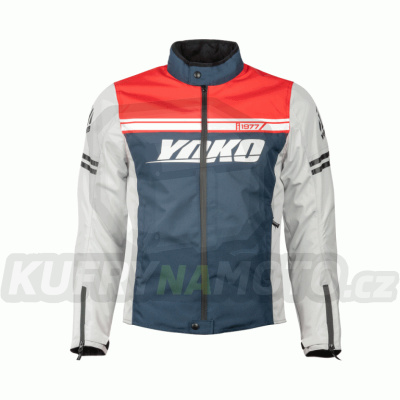 Bunda YOKO GARTSA šedá / námořnická / červená XXXL