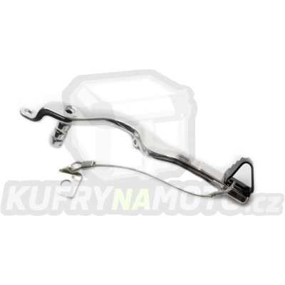 Brzdový pedál MOTION STUFF 83P-0601002 silver body, black steel fixed tip Steel Fixed Tip