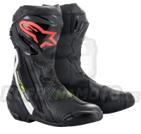 boty SUPERTECH R, ALPINESTARS (černá/bílá/červená fluo/žlutá fluo) 2024