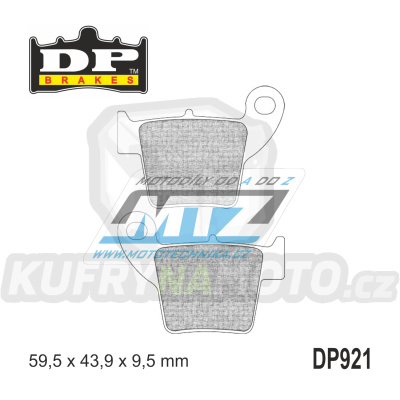 Destičky brzdové DP921-SDP DP Brakes - směs SDP PRO-MX