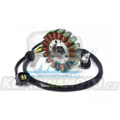 Stator generátoru (alternátor) se snímačem otáček - Suzuki DRZ400 / 00-22 + DRZ400S+DRZ400SM + DRZ400E / 00-07 + Kawasaki KLX400R+KLX400SR / 03-04