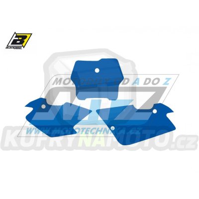 Polepy číslových tabulek (vystřižené) - Husqvarna TC400+TC570 / 01-04 - barva modrá
