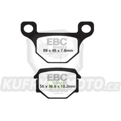 Brzdové destičky EBC SFA093