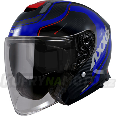 Otevřená helma AXXIS MIRAGE SV ABS village b7 matná modrá M