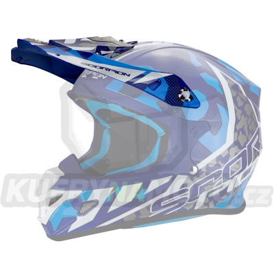 Kšilt SCORPION VX-21 FURIO modro/bílý